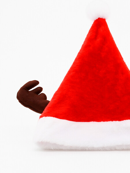 GORRO PAPA NOEL RENO ROJO