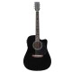 Guitarra Electroacústica Memphis 964 con ecualizador de 4 bandas y cuerdas de acero Guitarra Electroacústica Memphis 964 con ecualizador de 4 bandas y cuerdas de acero