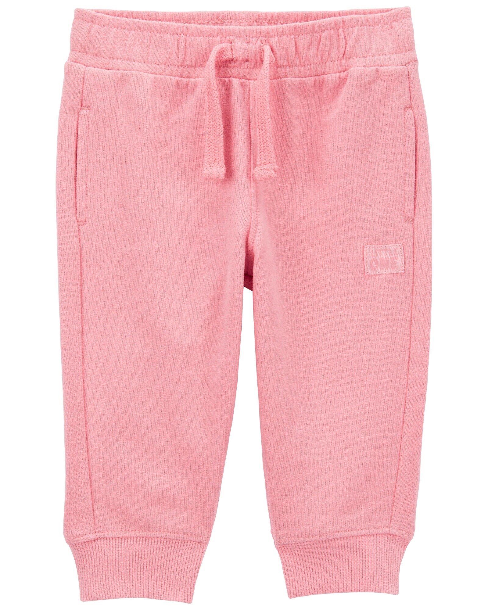 Pantalón deportivo de algodón, rosado Sin color