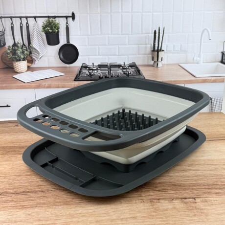 Escurridor de Platos Plegable Danny Home Largo 48cm x Ancho 38cm x Alto 15cm Escurridor de Platos Plegable Danny Home Largo 48cm x Ancho 38cm x Alto 15cm