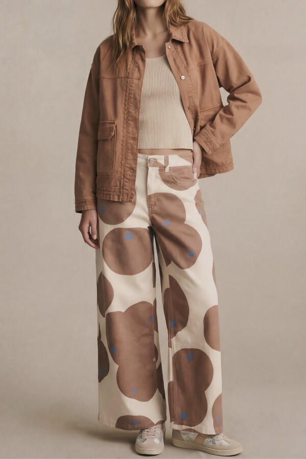 Sobrecamisa Algodón Bordada Mocha