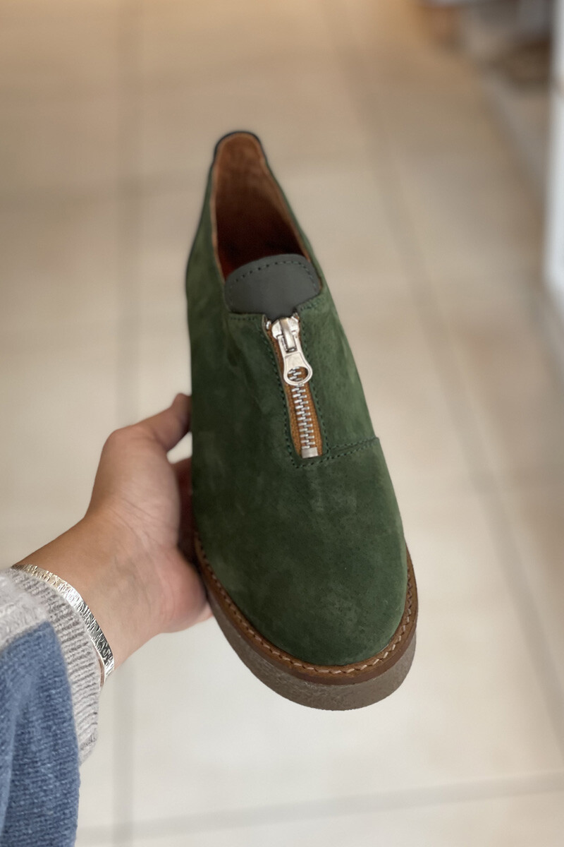 Zapato retro Verde
