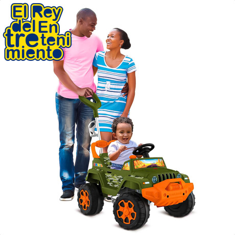 Auto Jeep Buggy Con Guia Y Pedales + Bocina y Soporte Auto Jeep Buggy Con Guia Y Pedales + Bocina y Soporte