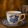 Taza te con plato Blue Willow 240 ml OXFORD Taza te con plato Blue Willow 240 ml OXFORD
