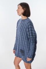 Sweater Oceano Azul Piedra