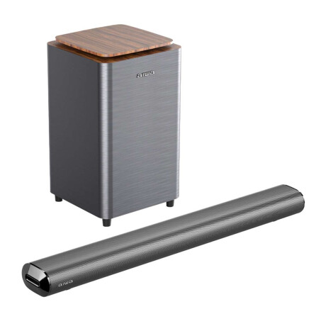 Barra de Sonido Bluetooth AIWA 2.1 Canles 160W RMS AWSBH23WW Gris AWSBH23WW