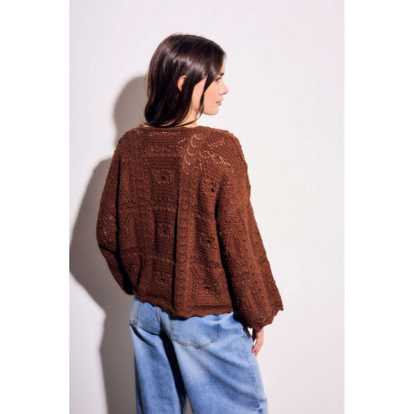 Sweater Textura Chocolate