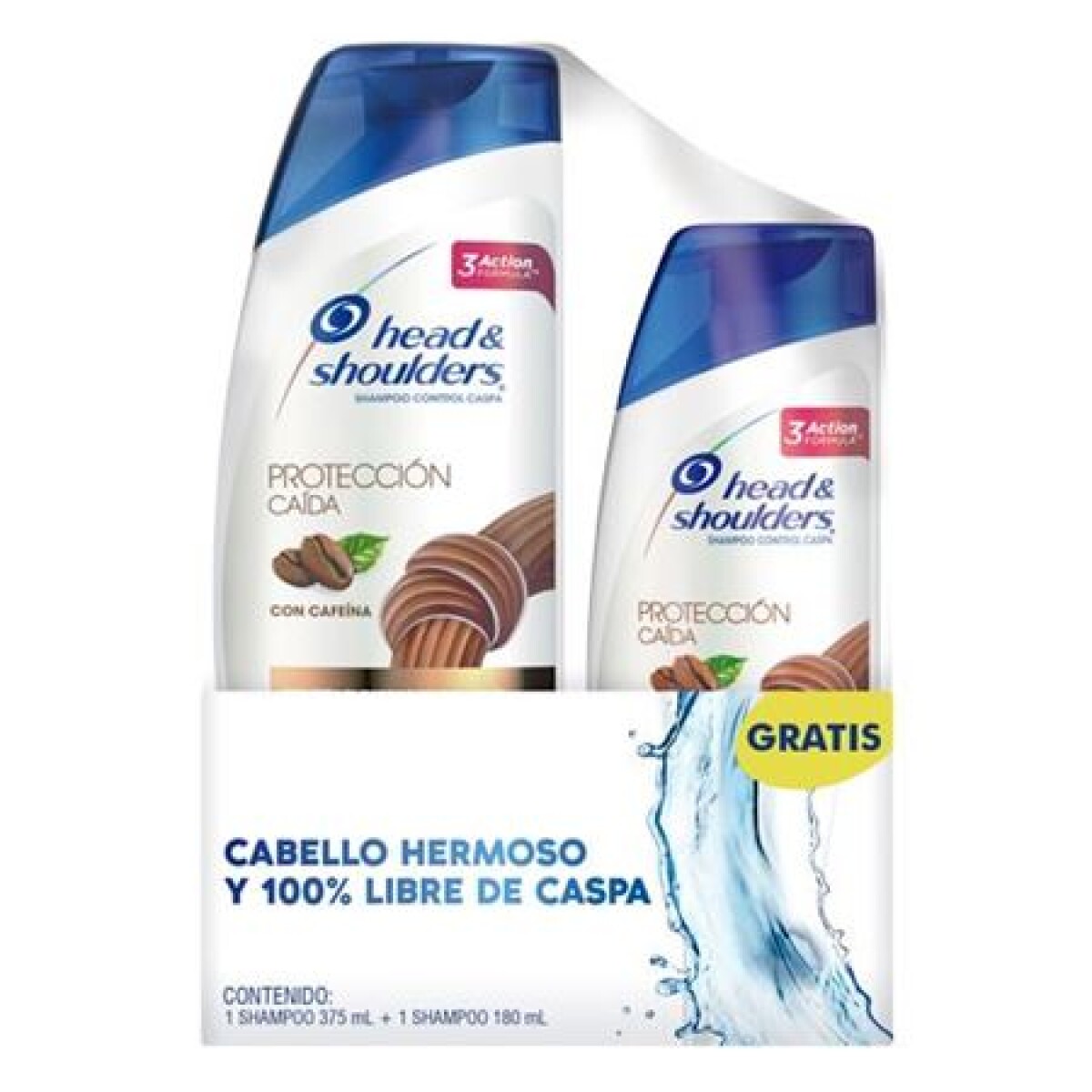 HEAD&SHOULDERS PACK PROTECCIÓN CAIDA SHAMPOO 370ml + SHAMPOO 180ml 