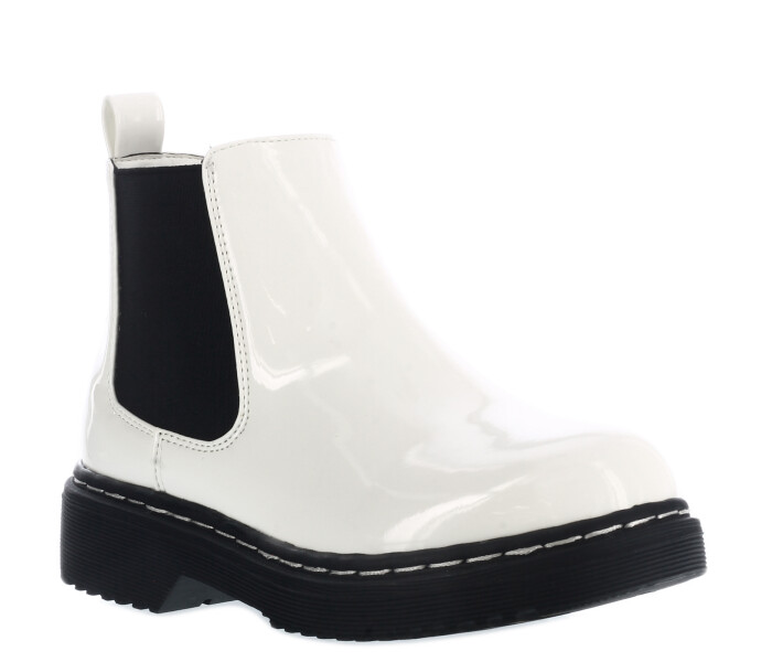 Bota MILITU con elastico lateral White