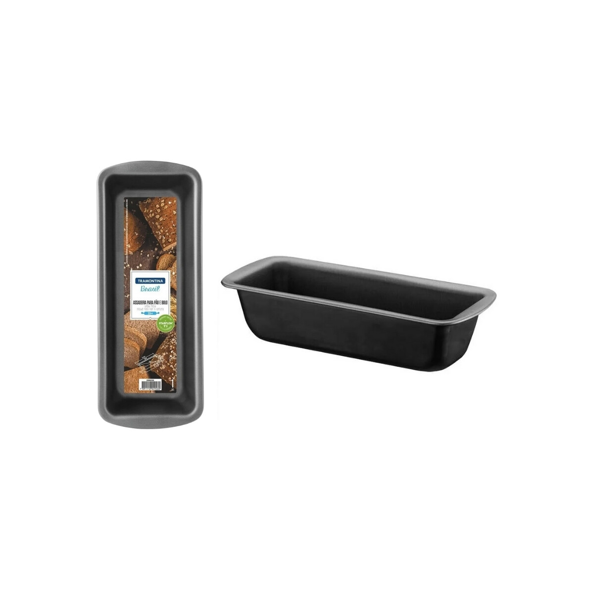 Molde de pan. De aluminio y antiadherente 30cm Tramontina 