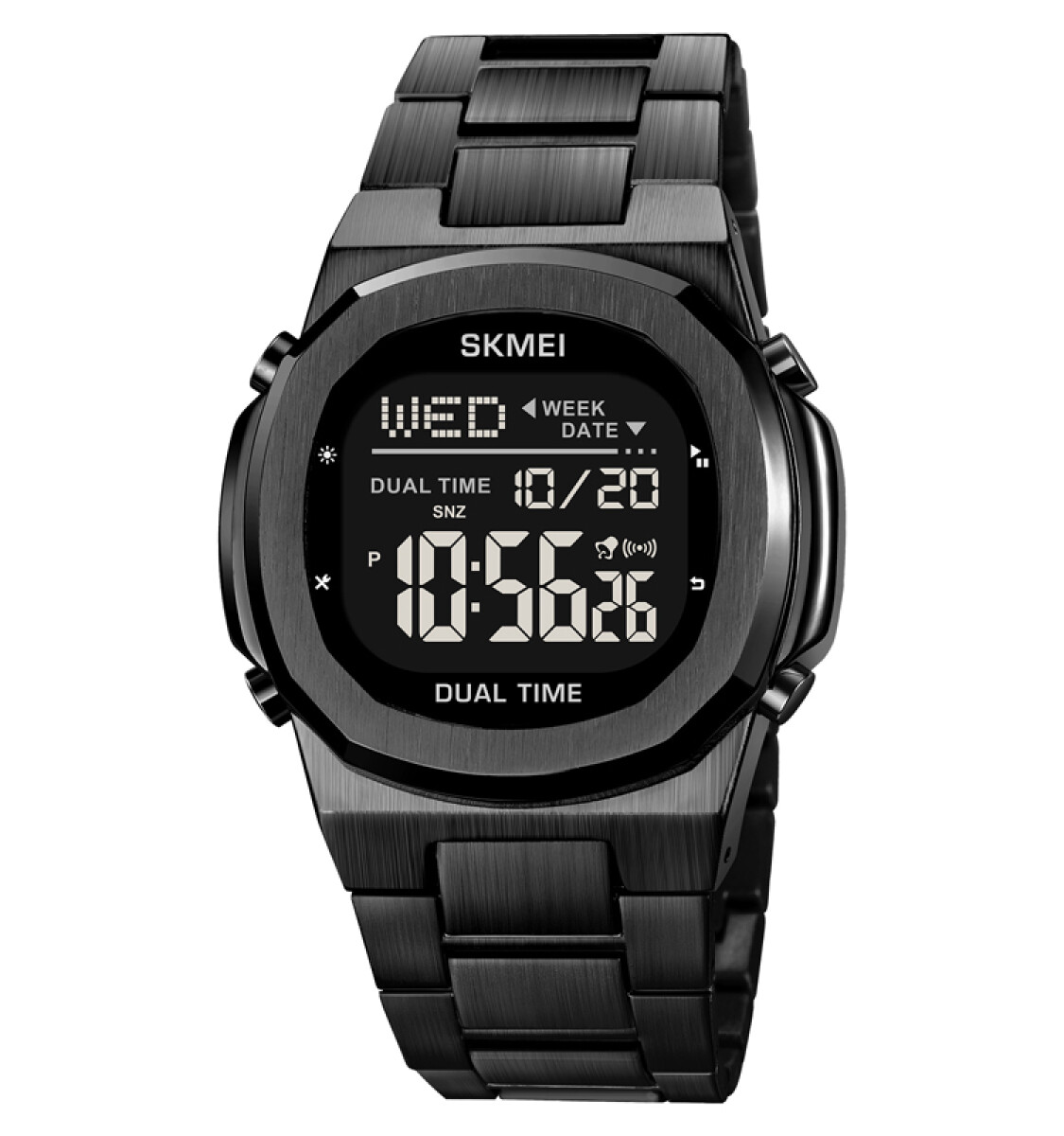 Reloj Skmei 2004bkbk Digital Unisex Negro Con Pantalla Negra 