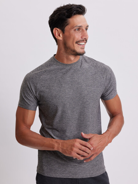 Remera manga corta Fitness Gris