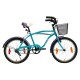 Bicicleta Baccio Ipanema Rodado 20 De Paseo Con Canasto Y Accesorios Turquesa/Violeta