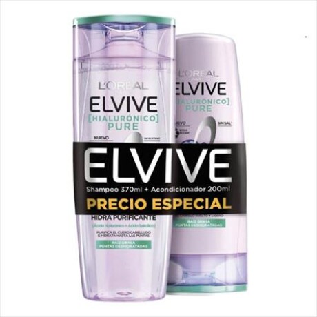 ELVIVE L'OREAL PROMO SHAMPOO 370ML + ACO 200ML HIALURONICO PURE ELVIVE L'OREAL PROMO SHAMPOO 370ML + ACO 200ML HIALURONICO PURE