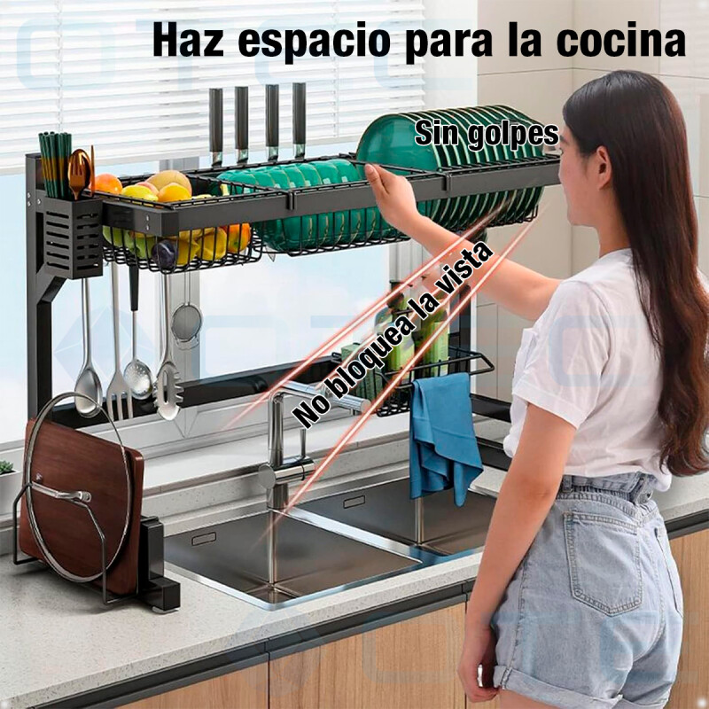 Escurridor de Platos Vasos Cubiertos Copas Sobre Pileta 85 CM Escurridor de Platos Vasos Cubiertos Copas Sobre Pileta 85 CM