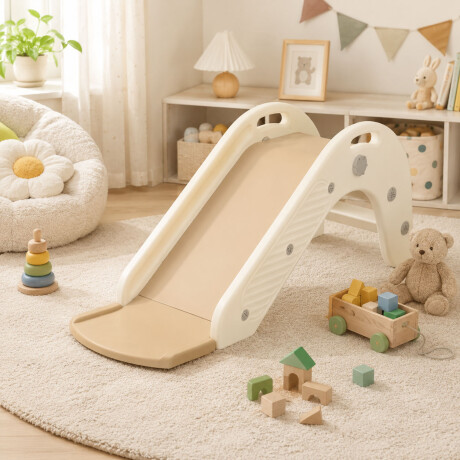 Tobogán Infantil Plástico Resistente Para Niños Beige