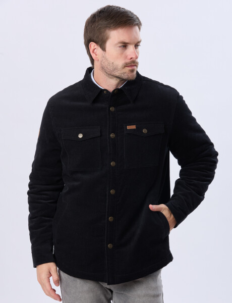 CAMPERA DE PANA Y CORDERITO Gris