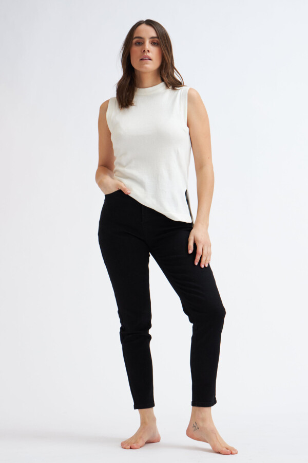 Pantalón jean skinny Negro