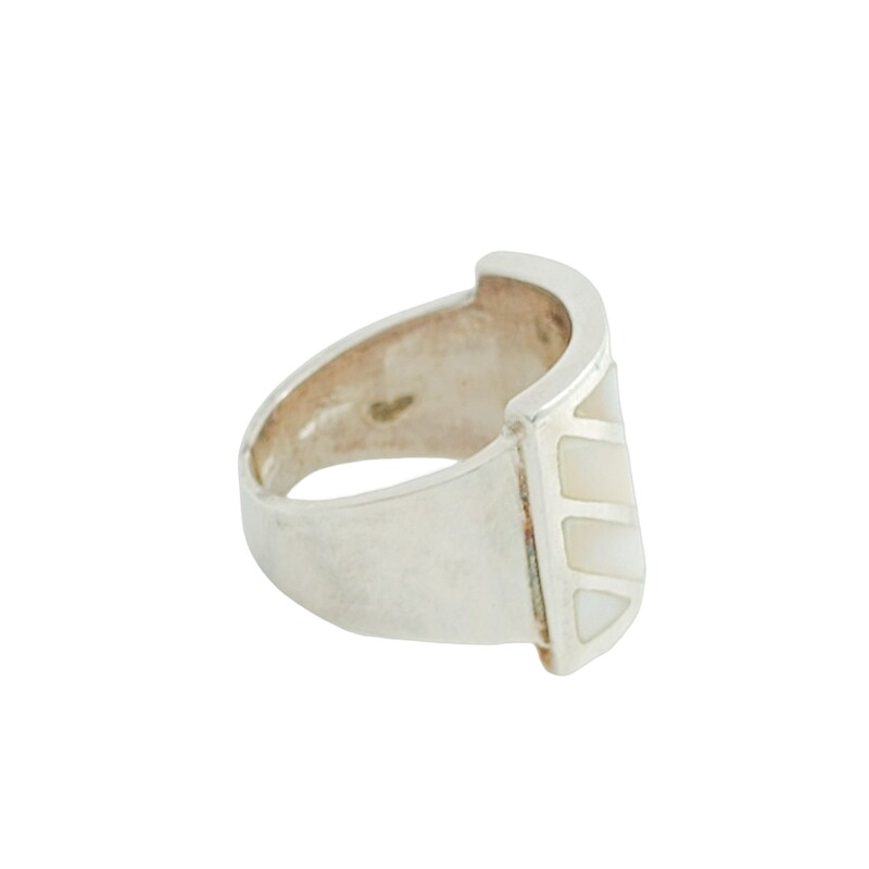 Anillo Rectangulo-Plata 925-Piedra Nacar-AN3390 conpiedra