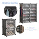 Zapatera 4 Puertas Organizador Multiuso Armable Moderno Marrón