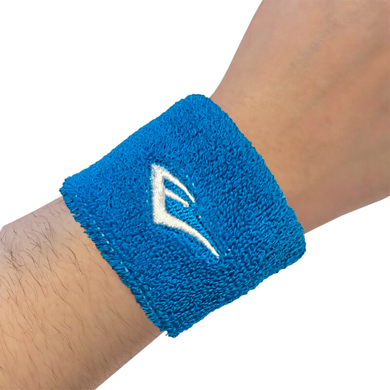 Muñequeras Deportivas Absorventes Everlast Celeste