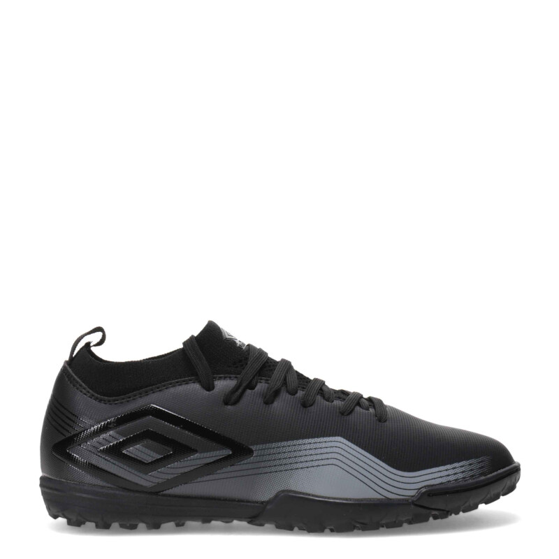 Championes de Niños Umbro Futbol 5 Vibe TF Junior Negro - Gris