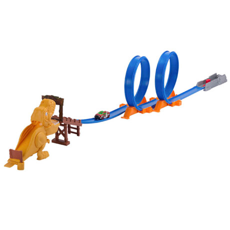 Pista Lanzador Hot Attack C/ Vehículo Metal Machines Dino