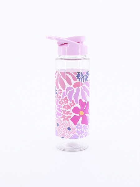 BOTELLA FLOWERS ROSADO