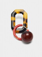 Set De Pendientes Efecto Carey multicolor