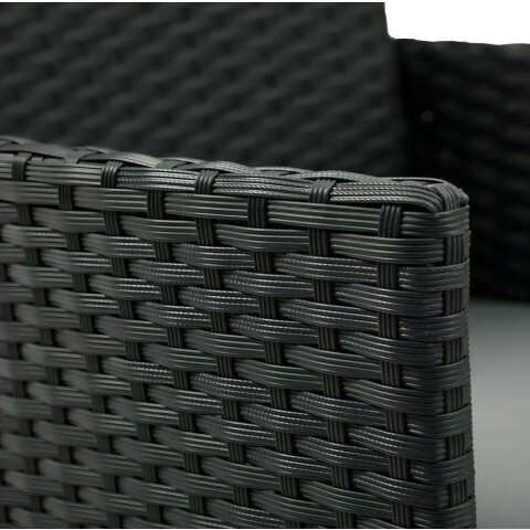 SET LIVING EXTERIOR RATTAN SINTETICO Y ACERO NEGRO SET LIVING EXTERIOR RATTAN SINTETICO Y ACERO NEGRO
