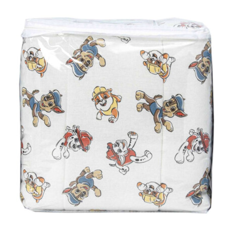 Acolchado Cuna 130 Hilos 100% Algodón Paw Patrol