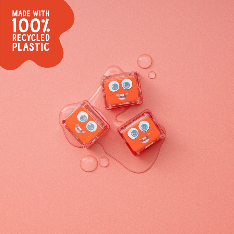Glo Pals Light Up Cube Set de 4 cubos rojo