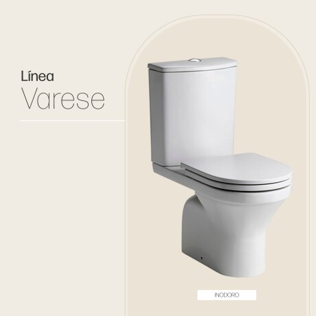 JUEGO INODORO, TAPA Y MOCHILA FERRUM LINEA VARESE descarga a 25 cms. 000