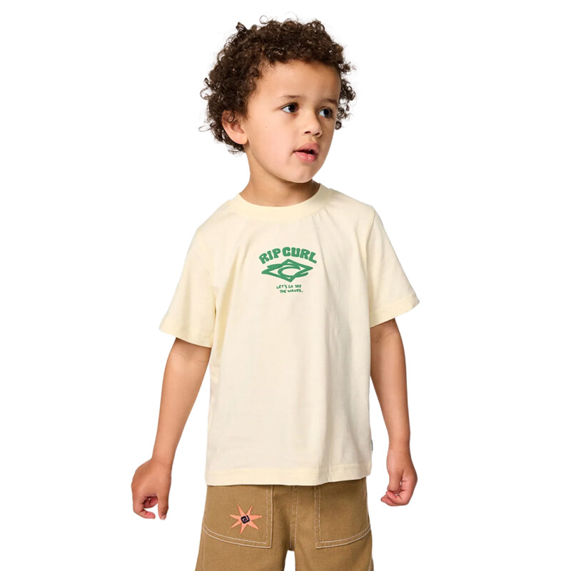 Remera Rip Curl Wave Dayz Logo Tee Niño - Beige Remera Rip Curl Wave Dayz Logo Tee Niño - Beige
