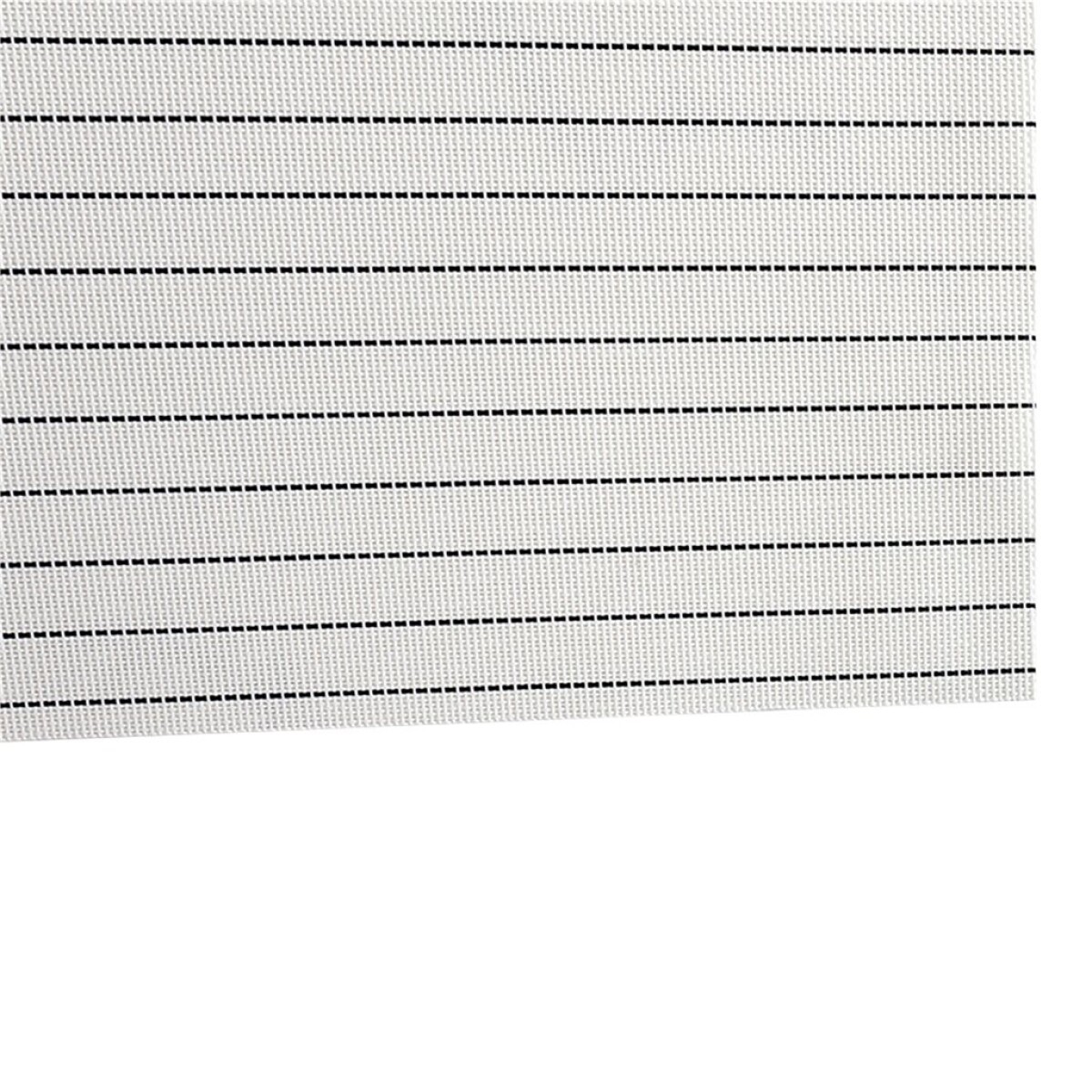 INDIVIDUAL PVC RAYAS NEGRAS 45x30CM BLANCO — Deco Hogar