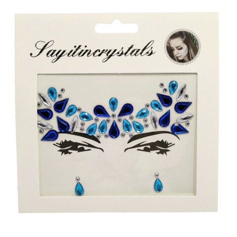 Sticker para Rostro Diamante Azul