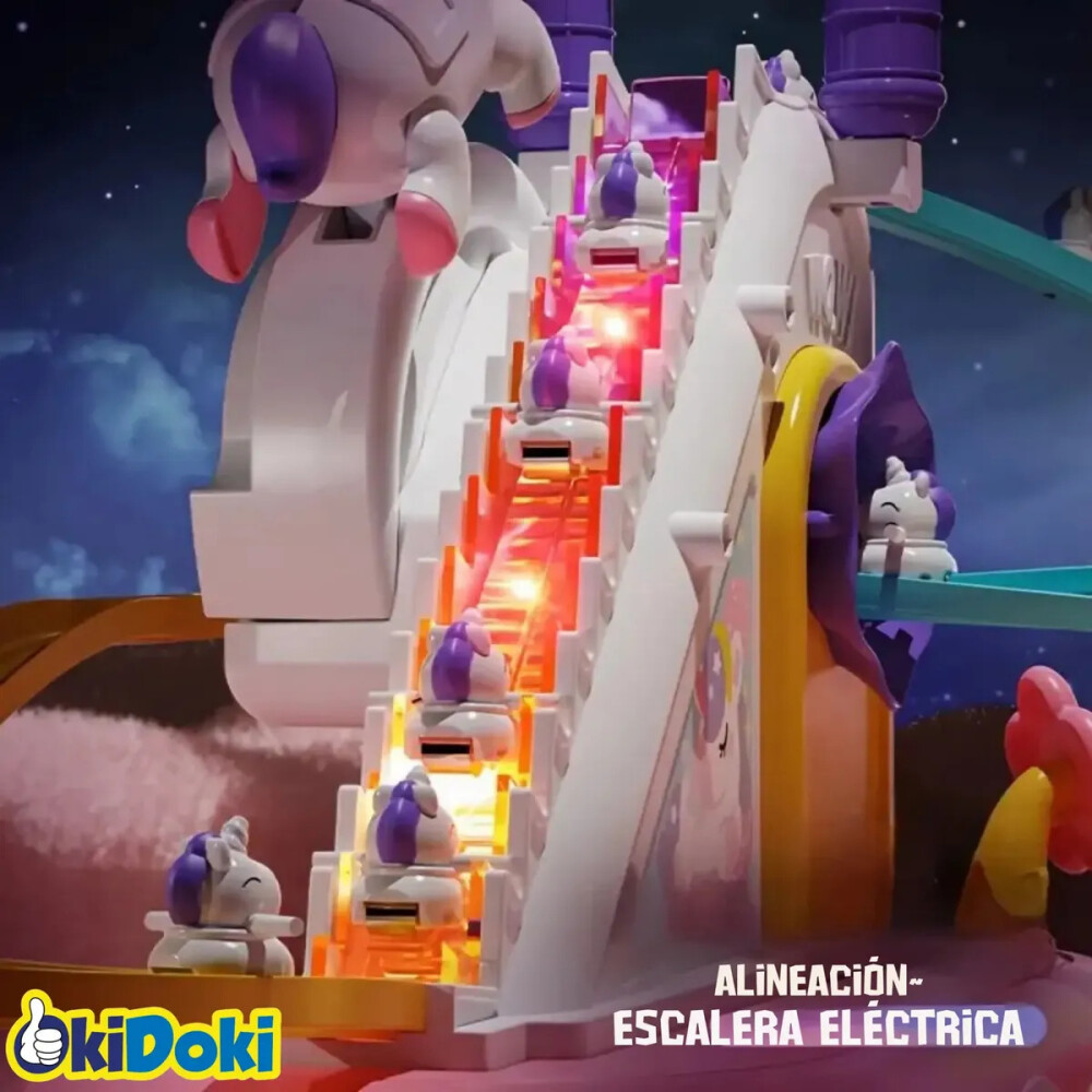 Pista de unicornios con luz y sonido Pista de unicornios con luz y sonido