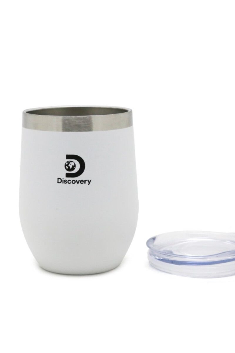 Mate y tapa de Acero - Discovery Blanco