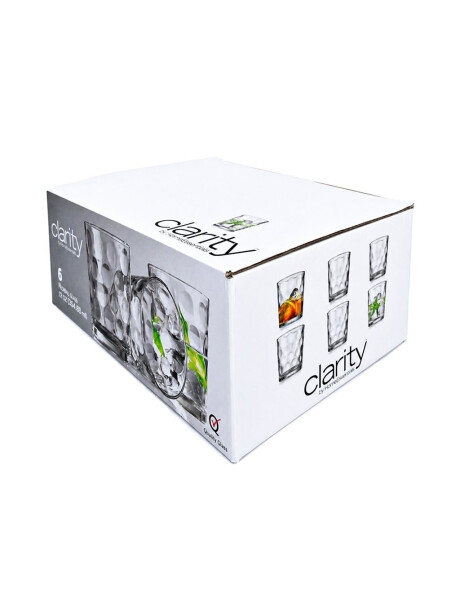SET X6 VASO WHISKY 390ML CIRCULAR CLARITY SET X6 VASO WHISKY 390ML CIRCULAR CLARITY