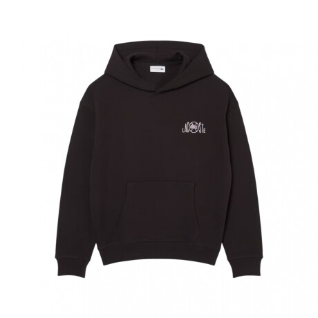 CANGURO LACOSTE MULTI PRINT FLEECE Black