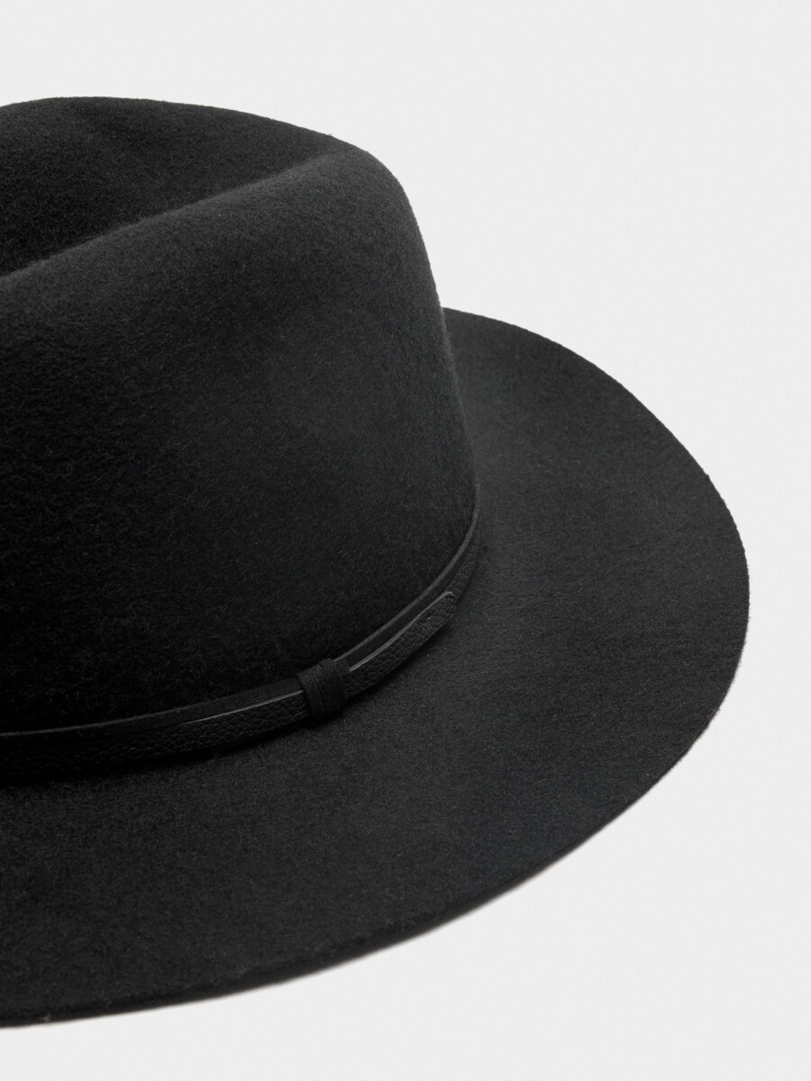 Sombrero De Lana negro