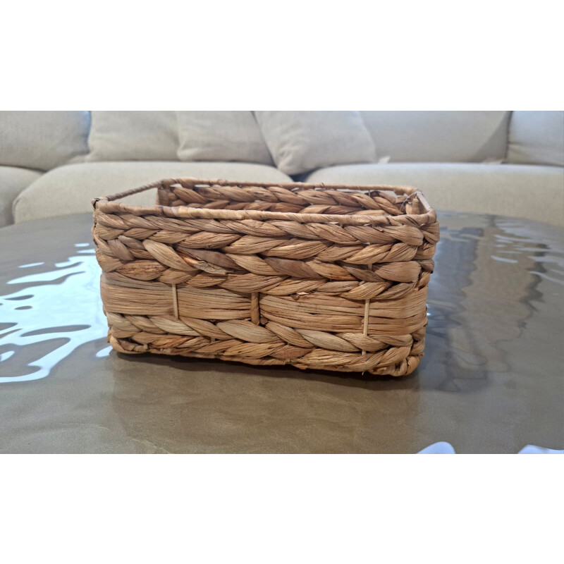 Caja organizadora fibra natural trenzada 24x12x15cm Caja organizadora fibra natural trenzada 24x12x15cm