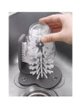 CEPILLO PARA VASOS CON VENTOSA GRIS