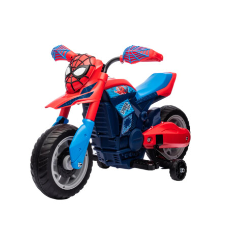 Moto Spiderman a Batería Rojo y azul