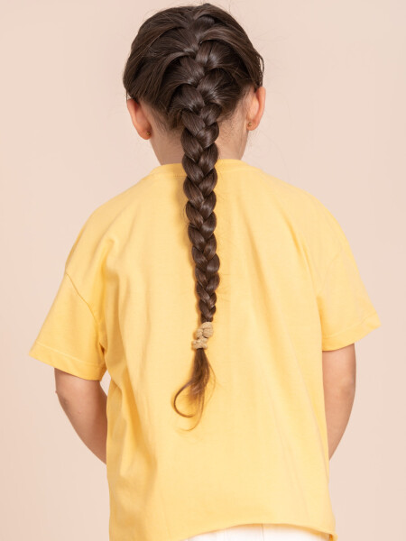 Remera manga corta lisa Amarilla