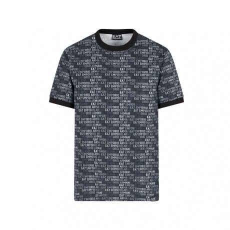 LOGO SERIES COTTON MONOGRAM - EA7 EMPORIO ARMANI Grey Scale Monogram