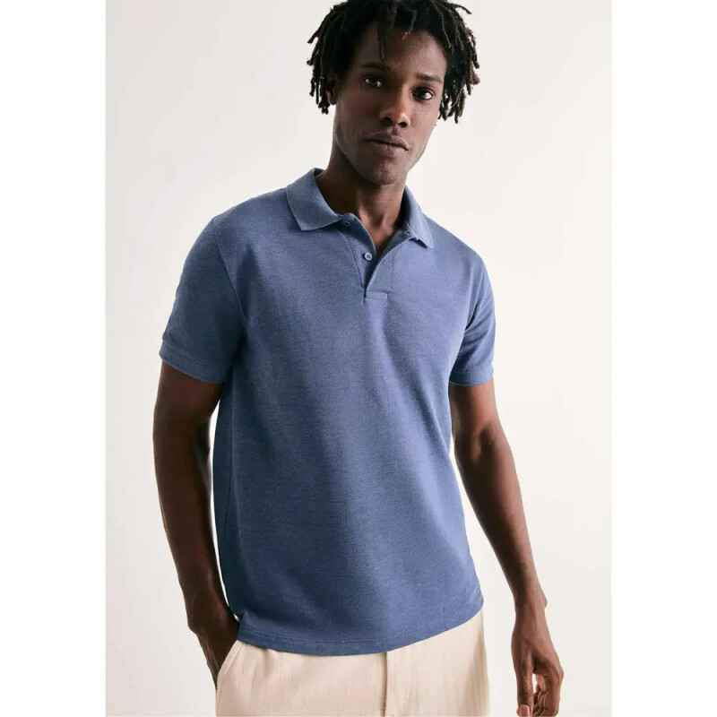 CAMISA POLO MM MASC AZUL MESCLA