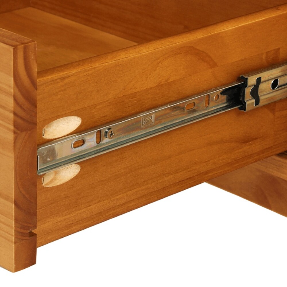 CÓMODA DE MADERA 4 CAJONES CON PUERTA CORREDIZA DE RATÁN CÓMODA DE MADERA 4 CAJONES CON PUERTA CORREDIZA DE RATÁN