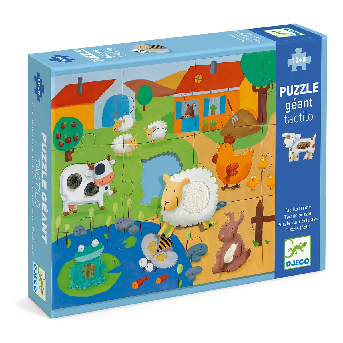 Puzzle táctil gigante Djeco 