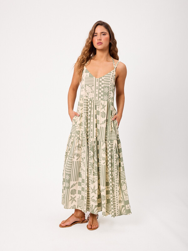 VESTIDO LARGO IRISA RUSTY Verde